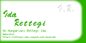 ida rettegi business card